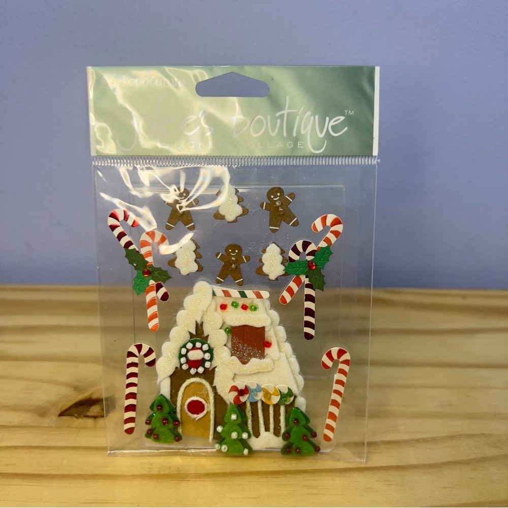 Jolee's Boutique 3D Gingerbread House Sticker Set